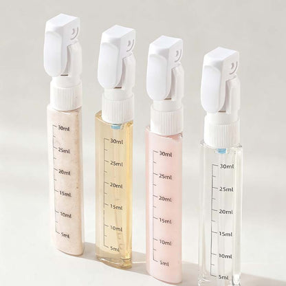 🧴  4-in-1 Reiseflasche – Universal, Auslaufsicher & Platzsparend 🧼