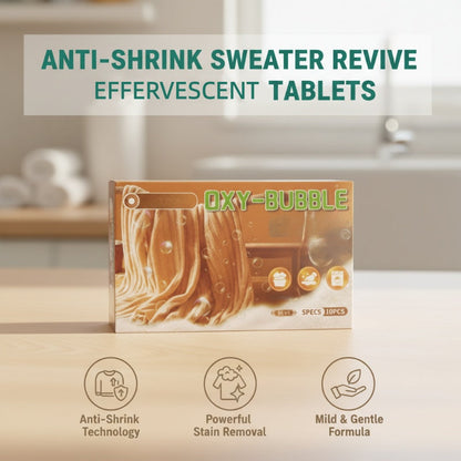 🧶 🧺 Sweater Revive Tabletten – Schrumpft nicht, Macht Pullover weich & Farbecht ⚗️