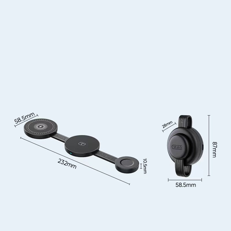 🔥 Hot Sale 50% OFF 🔥3-in-1 Foldable Magnetic Wireless Charger