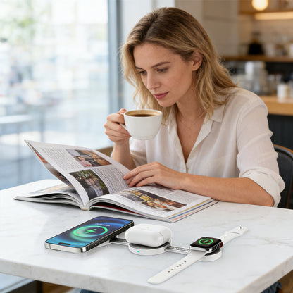 🔥 Hot Sale 50% OFF 🔥3-in-1 Foldable Magnetic Wireless Charger