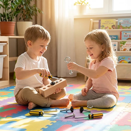 🎉Pädagogisches Schraub-Activity-Board – Feinmotorik & logisches Denken kinderleicht entwickeln🧠✨ Lernspielzeug Nr.1