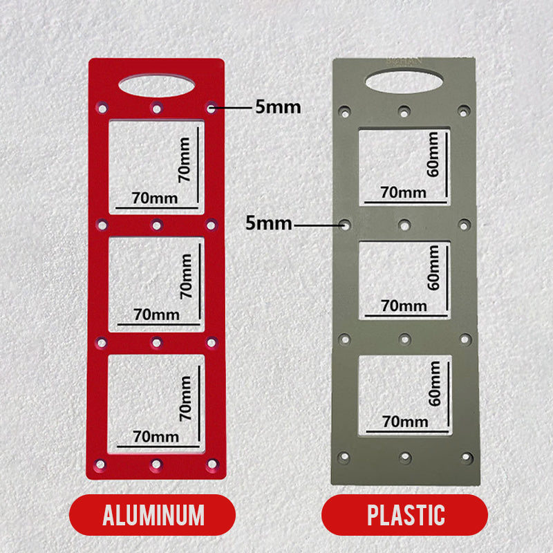 86 Typ Steckdosen-Schlitzschablone aus Aluminiumlegierung