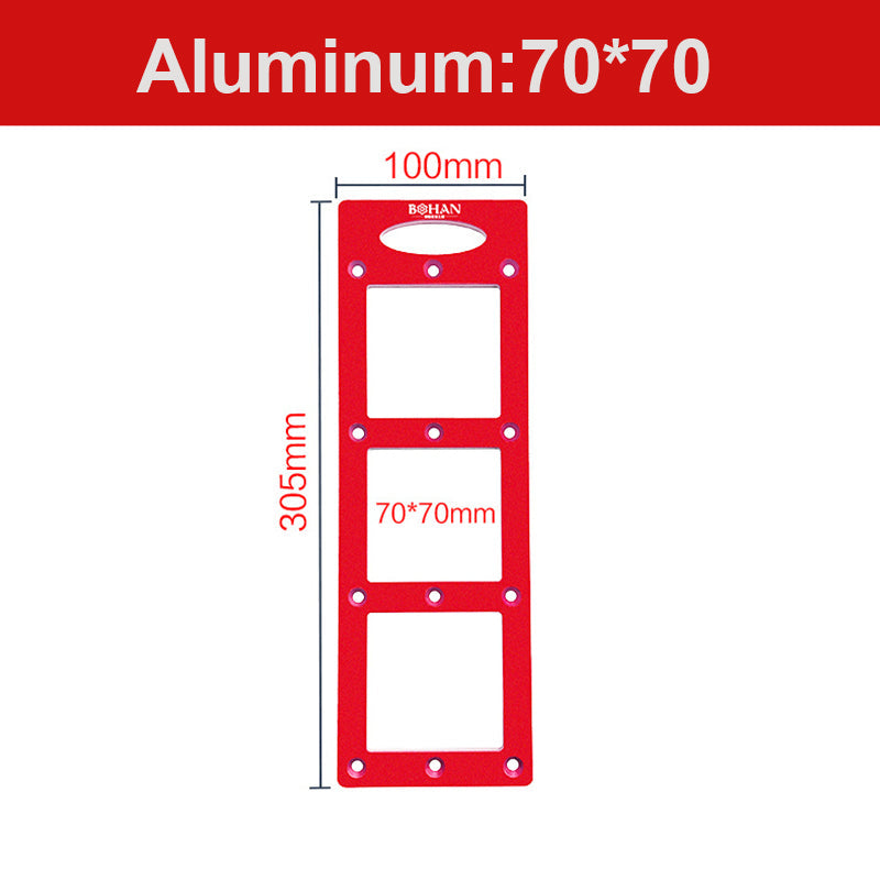 86 Typ Steckdosen-Schlitzschablone aus Aluminiumlegierung