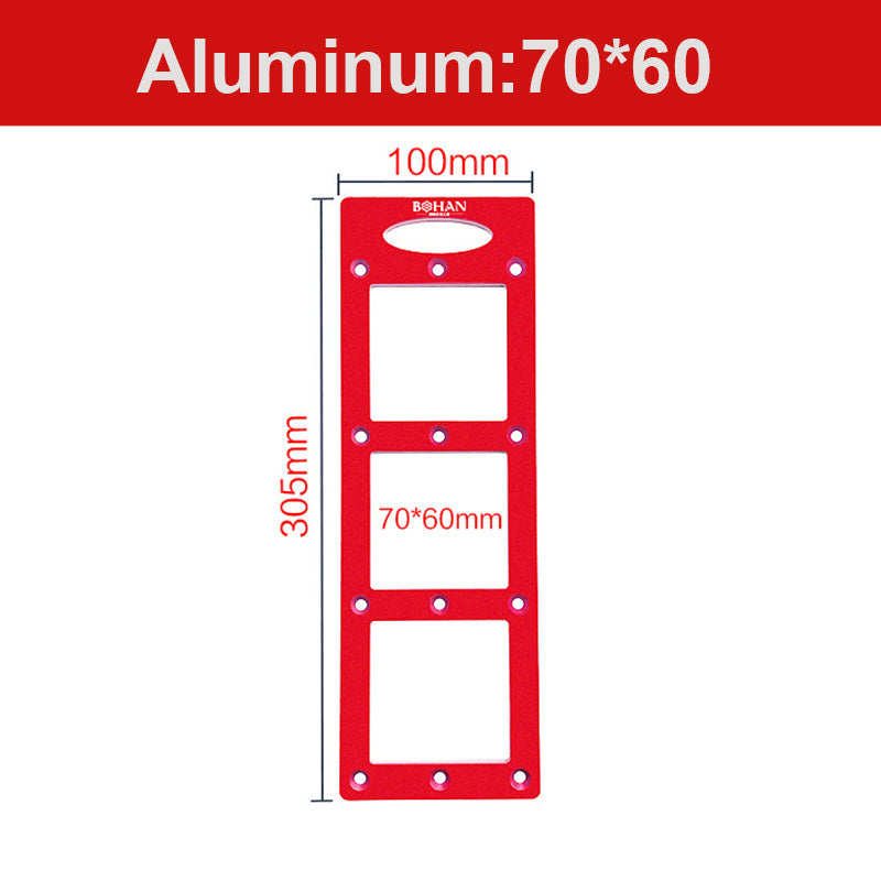 86 Typ Steckdosen-Schlitzschablone aus Aluminiumlegierung