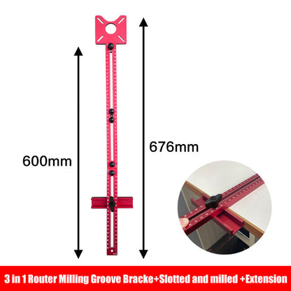 3-in-1 Fräshilfe für Perfekte Kreise & Nuten