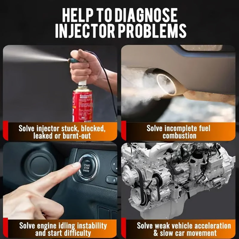 🔧 ⚙️ Professionelles 4-Modus-Werkzeug zum Testen & Reinigen von Einspritzdüsen – Präzise Diagnose, Universell & Einfach zu Bedienen 🚗