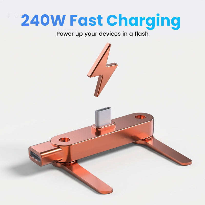 🔋 20% RABATT! ⚡ Schnellladeadapter mit um 360° schwenkbarer Handyhalterung – universell kompatibel, kompaktes Design und freihändige Nutzung 📱