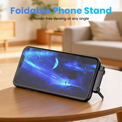 🔋 20% RABATT! ⚡ Schnellladeadapter mit um 360° schwenkbarer Handyhalterung – universell kompatibel, kompaktes Design und freihändige Nutzung 📱