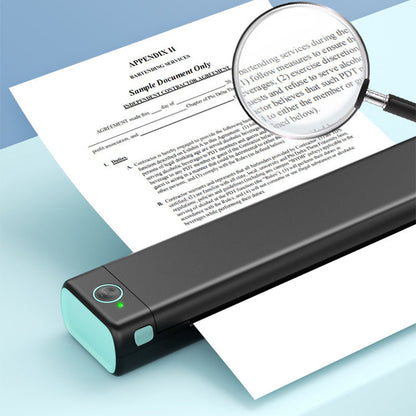 Tragbarer kabelloser Drucker, ideal für unterwegs, D810 Bluetooth-Thermodrucker, unterstützt das US-Letter-Papierformat 8,5 x 11 Zoll, einschließlich Druckern für Tattoo-Studios und Büros.