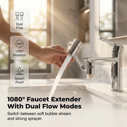 1080 Rotating Sink Faucet Extender with Filter